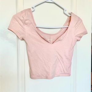 aeropostal baby tee pink